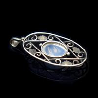 Vintage Moonstone Sterling Silver Drop Pendant Arts & Crafts (8 of 10) Vintage Moonstone Sterling Silver Drop Pendant Arts & Crafts (8 of 10)