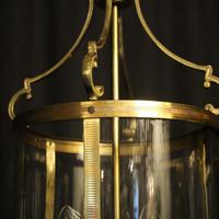 French Pair Convex Triple Light Antique Lanterns (2 of 9) French Pair Convex Triple Light Antique Lanterns (2 of 9)