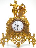 Superb Timepiece Mantle Clock - Antique 8 Day French Poet Figural Ormolu Mantel Clock (2 of 11) Superb Timepiece Mantle Clock - Antique 8 Day French Poet Figural Ormolu Mantel Clock (2 of 11)