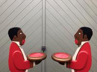 Pair of Antique Painted Blackamoor Dumb Waiters (5 of 7) Pair of Antique Painted Blackamoor Dumb Waiters (5 of 7)