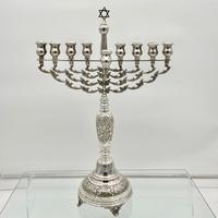 Antique George V Large Sterling Silver Menorah London 1921 Joseph Zweig (5 of 6) Antique George V Large Sterling Silver Menorah London 1921 Joseph Zweig (5 of 6)