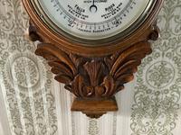 Heavily Carved Oak Mid Victorian Barometer / Thermometer (4 of 4) Heavily Carved Oak Mid Victorian Barometer / Thermometer (4 of 4)