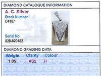 1.05ct Diamond & 18ct Gold Pendant - Vintage c.1960 (10 of 12) 1.05ct Diamond & 18ct Gold Pendant - Vintage c.1960 (10 of 12)