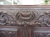 Country Oak Carved Settle Depicting Phoenix 1750 (12 of 13) Country Oak Carved Settle Depicting Phoenix 1750 (12 of 13)