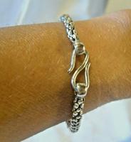 Vintage Silver 925 Popcorn Bracelet 1970s Big Shepherds Hook Clasp 7 3/4" Length (10 of 11) Vintage Silver 925 Popcorn Bracelet 1970s Big Shepherds Hook Clasp 7 3/4" Length (10 of 11)