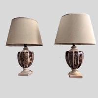 Pair of Large Urn Shaped Ceramic Table Lamps