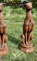 Pair of Large Outdoor Weathered Cast Iron Greyhound Dogs (7 of 9) Pair of Large Outdoor Weathered Cast Iron Greyhound Dogs (7 of 9)