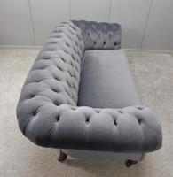 Restored Victorian Chesterfield Sofa in Grey Velvet (9 of 11) Restored Victorian Chesterfield Sofa in Grey Velvet (9 of 11)