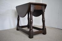 Small Oak Swivel Top Drop Leaf Side Table (5 of 10) Small Oak Swivel Top Drop Leaf Side Table (5 of 10)