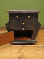 Small Black Painted Chest with Cupboard and Magazine Racks, Sofa Table (4 of 15) Small Black Painted Chest with Cupboard and Magazine Racks, Sofa Table (4 of 15)