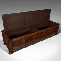 Large Antique Blanket Coffer, English, Oak, Chest, Window Seat, Edwardian, 1910 (8 of 12) Large Antique Blanket Coffer, English, Oak, Chest, Window Seat, Edwardian, 1910 (8 of 12)