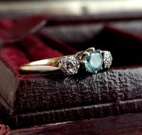 Vintage Art Deco Zircon and diamond ring, 18ct gold and platinum (12 of 12) Vintage Art Deco Zircon and diamond ring, 18ct gold and platinum (12 of 12)