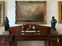 Beautiful 19thc French 3-piece 8-day Gilt-bronzed Spelter Garniture Mantle Clock (3 of 16) Beautiful 19thc French 3-piece 8-day Gilt-bronzed Spelter Garniture Mantle Clock (3 of 16)