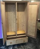 Excellent Victorian Vintage Stripped Pine Wardrobe (2 x Sections & Large Drawer) (5 of 9) Excellent Victorian Vintage Stripped Pine Wardrobe (2 x Sections & Large Drawer) (5 of 9)
