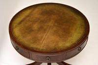 Antique Regency Style Mahogany Leather Top Drum Table (5 of 5) Antique Regency Style Mahogany Leather Top Drum Table (5 of 5)
