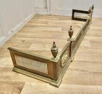 Large Victorian Regency Style Pierced Brass Fender (5 of 5) Large Victorian Regency Style Pierced Brass Fender (5 of 5)