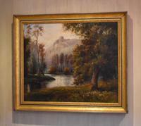 River Landscape Oil Painting by E.P.Baker (6 of 6) River Landscape Oil Painting by E.P.Baker (6 of 6)