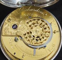 Antique Silver Pair Case Pocket Watch Fusee Verge Escapement Key Wind Enamel Dial Richardson London (12 of 13) Antique Silver Pair Case Pocket Watch Fusee Verge Escapement Key Wind Enamel Dial Richardson London (12 of 13)
