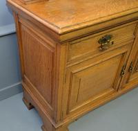 Edwardian Light Oak Carved Mirror-back Sideboard (13 of 17) Edwardian Light Oak Carved Mirror-back Sideboard (13 of 17)