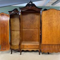 Figured Walnut French Antique Bombe Wardrobe (2 of 10) Figured Walnut French Antique Bombe Wardrobe (2 of 10)