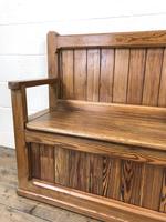 Rustic Pitch Pine Settle Bench (5 of 9) Rustic Pitch Pine Settle Bench (5 of 9)
