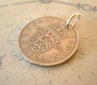 Vintage Pocket Watch Chain Fob 1963 Lucky Silver One Shilling Old 5d Coin Fob (7 of 7) Vintage Pocket Watch Chain Fob 1963 Lucky Silver One Shilling Old 5d Coin Fob (7 of 7)