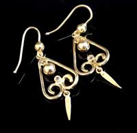 Antique Victorian Diamond Drop Earrings, 15ct Gold (2 of 10) Antique Victorian Diamond Drop Earrings, 15ct Gold (2 of 10)