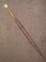 Antique Fawn Coloured Canopy Umbrella With Billiard Inspired Ball Handle (7 of 14) Antique Fawn Coloured Canopy Umbrella With Billiard Inspired Ball Handle (7 of 14)