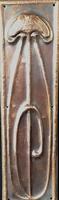 Set of Art Nouveau Copper Door Finger Plates (2 of 4) Set of Art Nouveau Copper Door Finger Plates (2 of 4)