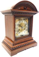 Superb Antique German Oak 8-Day Mantel Clock Quarter Striking Bracket Clock by Junghans (3 of 8) Superb Antique German Oak 8-Day Mantel Clock Quarter Striking Bracket Clock by Junghans (3 of 8)