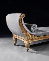Rare Regency Giltwood & Silk Upholstered Daybed after Morel & Hughes (9 of 13) Rare Regency Giltwood & Silk Upholstered Daybed after Morel & Hughes (9 of 13)