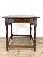 Early 20th Century Antique Oak Carved Side Table (7 of 10) Early 20th Century Antique Oak Carved Side Table (7 of 10)