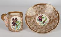 Zsolnay Pecs Hungarian Hand Painted Floral Cabinet Cup & Saucer c.1890 (13 of 16) Zsolnay Pecs Hungarian Hand Painted Floral Cabinet Cup & Saucer c.1890 (13 of 16)