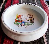 Punch & Judy Design, Baby Plate Titled "Please Don't Hang Me", (2 of 4) Punch & Judy Design, Baby Plate Titled "Please Don't Hang Me", (2 of 4)