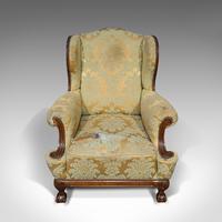 Antique Wing-Back Armchair, English, Fireside, Lounge, Seat, Edwardian, 1910 (6 of 12) Antique Wing-Back Armchair, English, Fireside, Lounge, Seat, Edwardian, 1910 (6 of 12)
