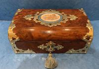 Victorian Brassbound & Brass Inlaid Walnut Jewellery Box (14 of 16) Victorian Brassbound & Brass Inlaid Walnut Jewellery Box (14 of 16)
