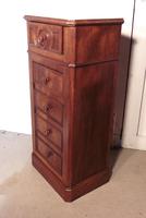 French Figured Walnut Bedside Cupboard or Night Table (5 of 6) French Figured Walnut Bedside Cupboard or Night Table (5 of 6)