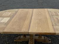 Large Round French Bleached Oak Farmhouse Table with Extensions (38 of 38) Large Round French Bleached Oak Farmhouse Table with Extensions (38 of 38)