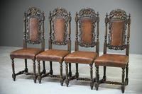 4 Carved Oak Dining Chairs (3 of 13) 4 Carved Oak Dining Chairs (3 of 13)