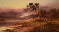 Oil Painting Pair by Sidney Yates Johnson “Morning & Evening in the Highlands” (2 of 7) Oil Painting Pair by Sidney Yates Johnson “Morning & Evening in the Highlands” (2 of 7)