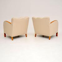 Pair of Swedish Art Deco Satin Birch Armchairs (10 of 11) Pair of Swedish Art Deco Satin Birch Armchairs (10 of 11)