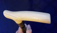 Long Bone Handled Silver Ebonised Walking Stick (2 of 4) Long Bone Handled Silver Ebonised Walking Stick (2 of 4)