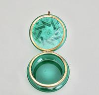 19th Century French Enamelled Glass Trinket Box c.1890 (3 of 7) 19th Century French Enamelled Glass Trinket Box c.1890 (3 of 7)