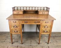 Edwardian Antique Oak Kneehole Desk (13 of 13) Edwardian Antique Oak Kneehole Desk (13 of 13)