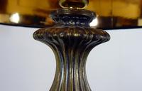Pair of Large Vintage Glass & Figured Ormolu Table Lamps (8 of 10) Pair of Large Vintage Glass & Figured Ormolu Table Lamps (8 of 10)