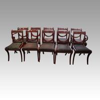 Set of 10 Regency Mahogany Dining Chairs (8 of 12) Set of 10 Regency Mahogany Dining Chairs (8 of 12)
