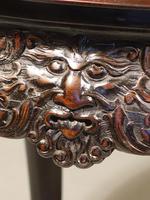 Well Carved Late 19th Century Oriental Centre Table (6 of 6) Well Carved Late 19th Century Oriental Centre Table (6 of 6)