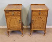 Quality Pair of Burr Walnut Bedside Cabinets (12 of 14) Quality Pair of Burr Walnut Bedside Cabinets (12 of 14)