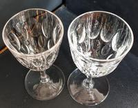 Pair Of Early Victorian Hand Cut Wine Glasses c.1845. (4 of 4) Pair Of Early Victorian Hand Cut Wine Glasses c.1845. (4 of 4)