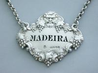 Victorian Cast Silver Bacchus Mask Wine Label 'Madeira' (2 of 10) Victorian Cast Silver Bacchus Mask Wine Label 'Madeira' (2 of 10)